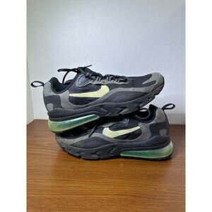 Nike Air Max 270 React Black Barely Volt Kid's 7Y Women's 8.5 Shoes/Sneakers